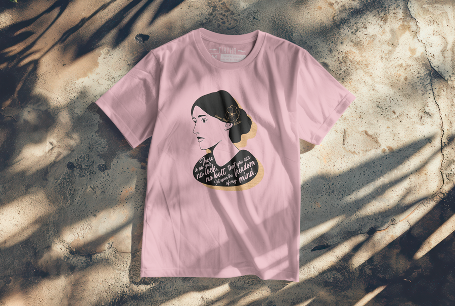 Virginia Woolf Quote - Playera de manga corta
