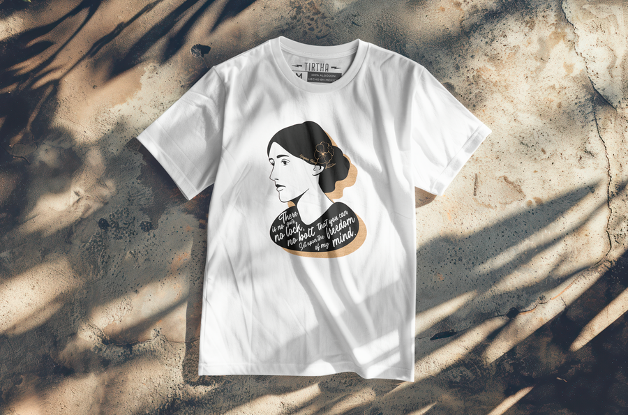 Virginia Woolf Quote - Playera de manga corta