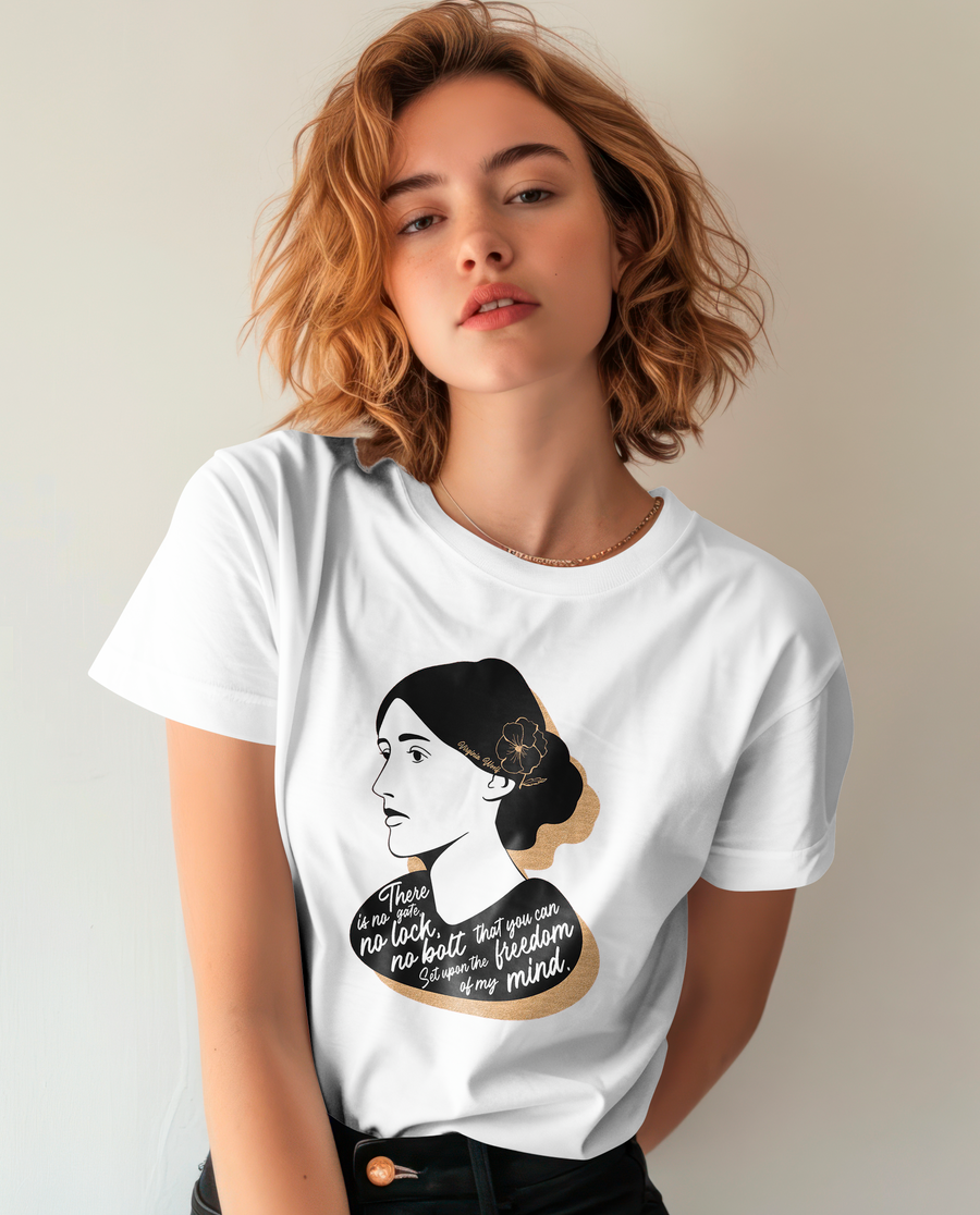 Virginia Woolf Quote - Playera de manga corta
