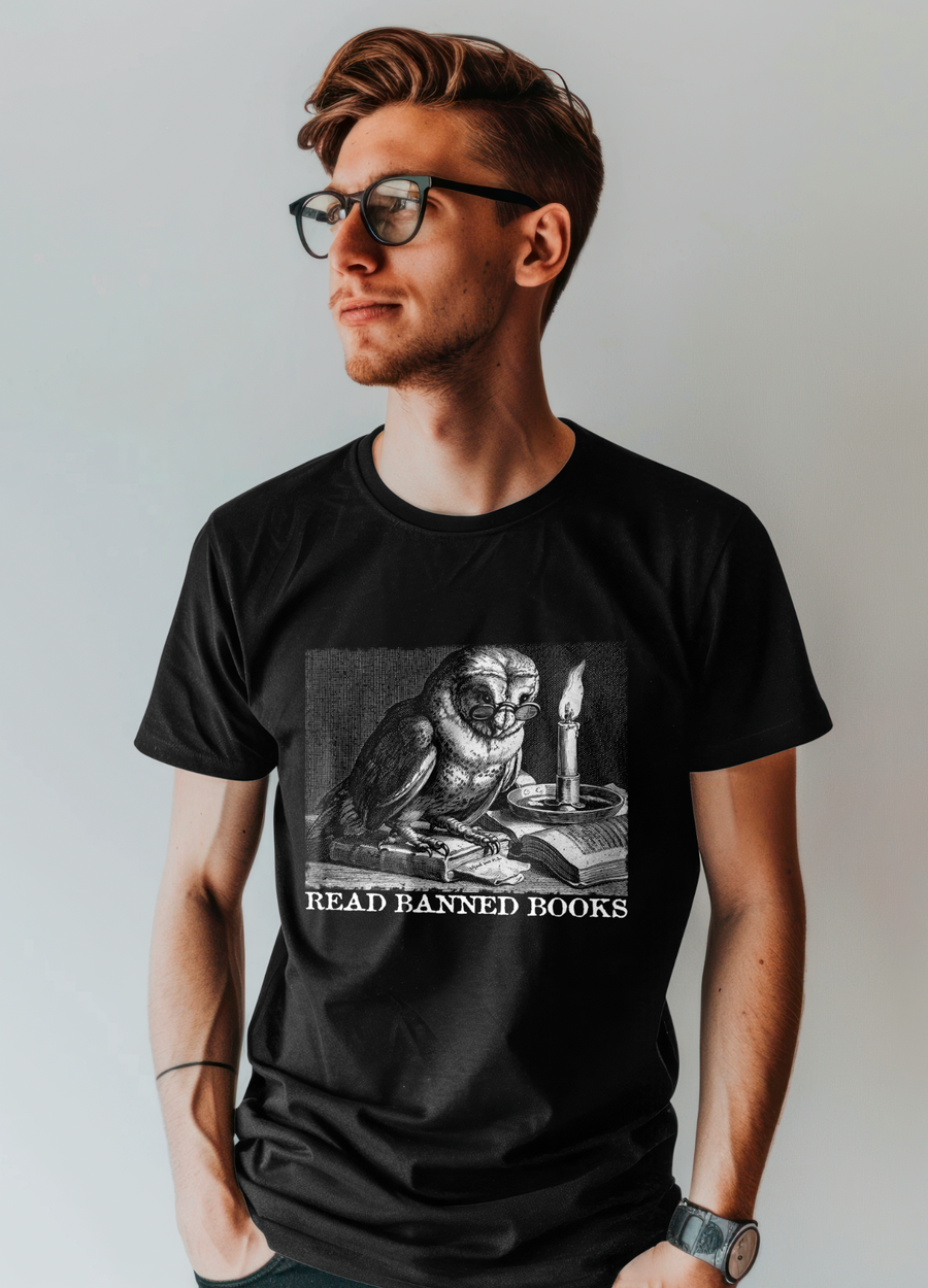 Read Banned Books - Playera de manga corta