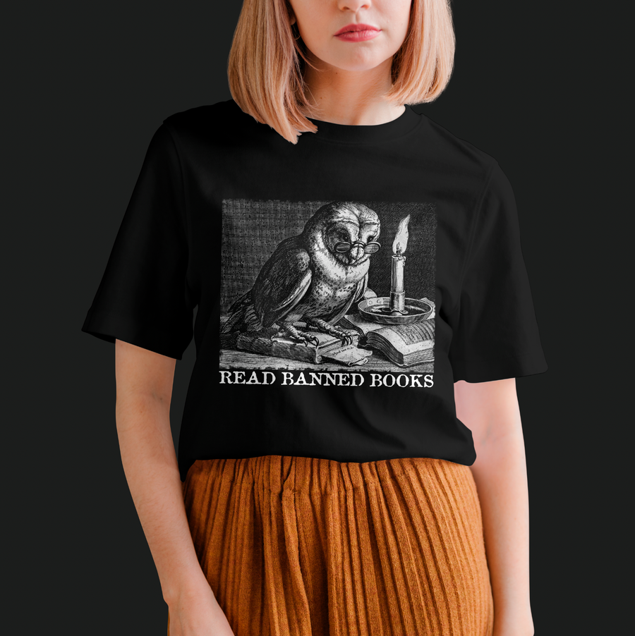 Read Banned Books - Playera de manga corta