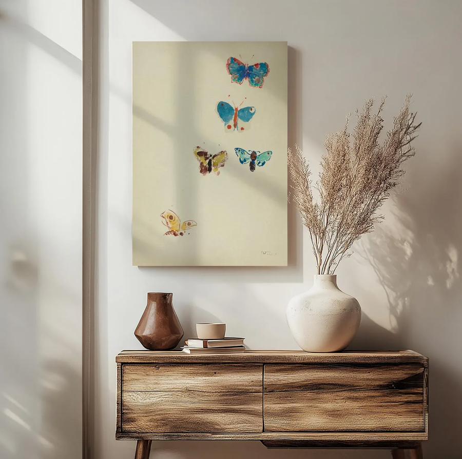 Cinco mariposas  (1912) - Odilon Redon