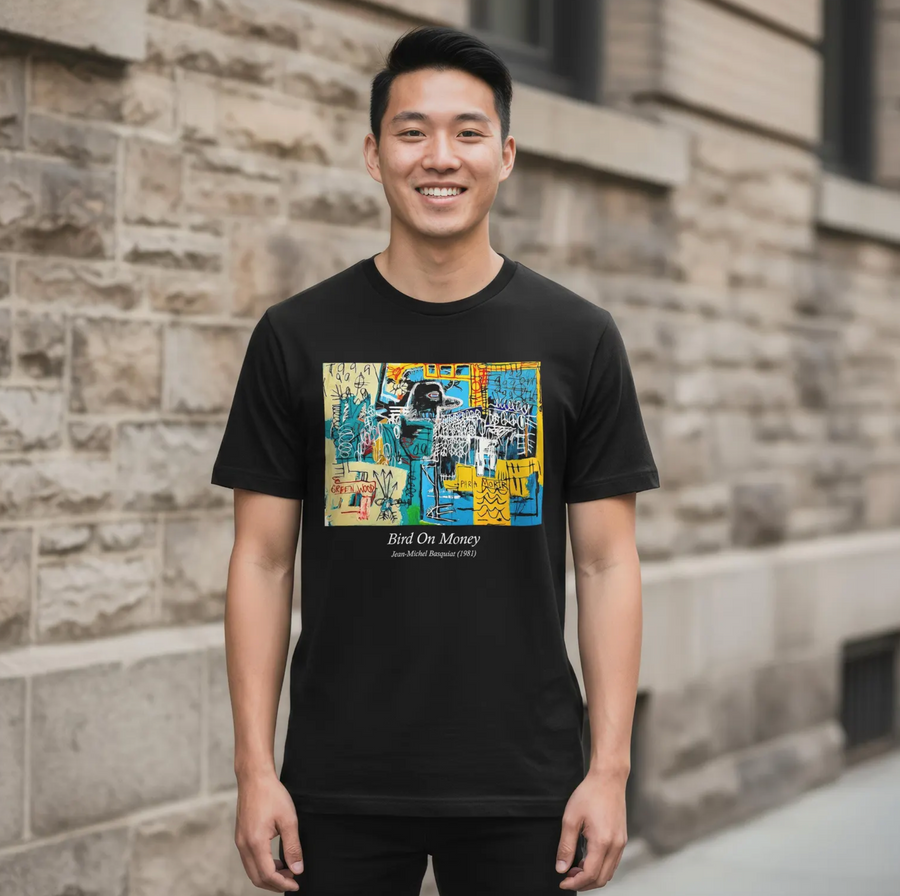 Jean-Michel Basquiat - Bird Money - Playera de manga corta