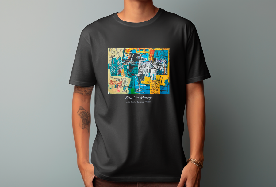 Jean-Michel Basquiat - Bird Money - Playera de manga corta