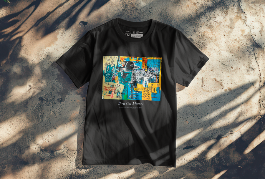 Jean-Michel Basquiat - Bird Money - Playera de manga corta