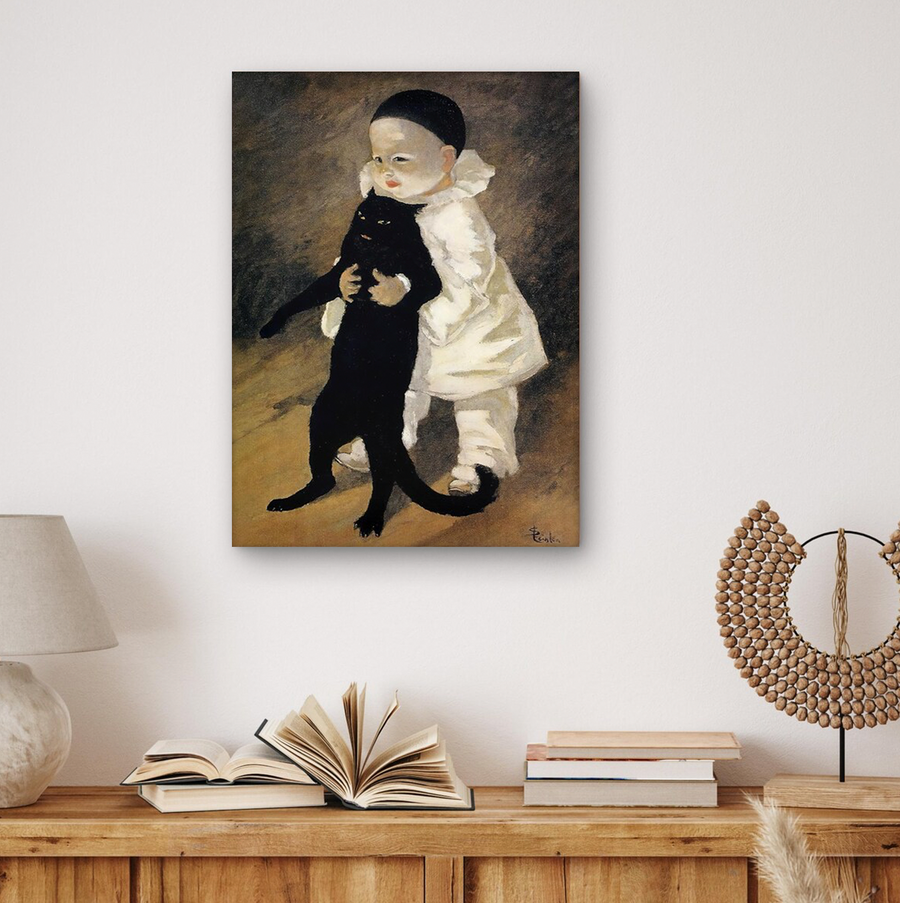 Pierrot y el gato - Théophile Steinlen (1889)