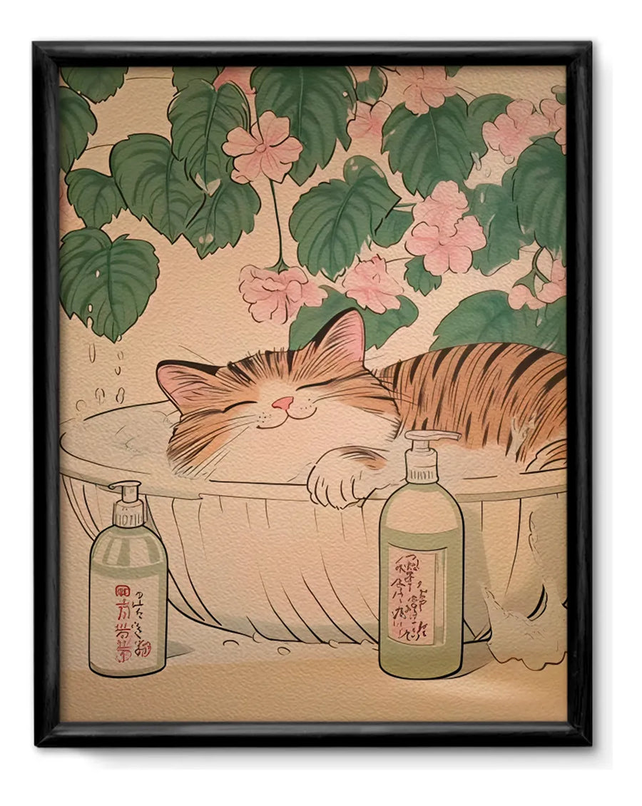 Gatito en Bañera