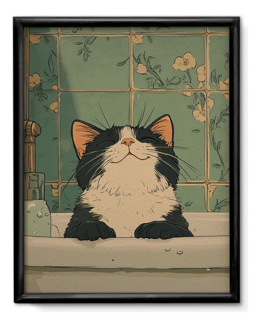 Gatito Bañándose