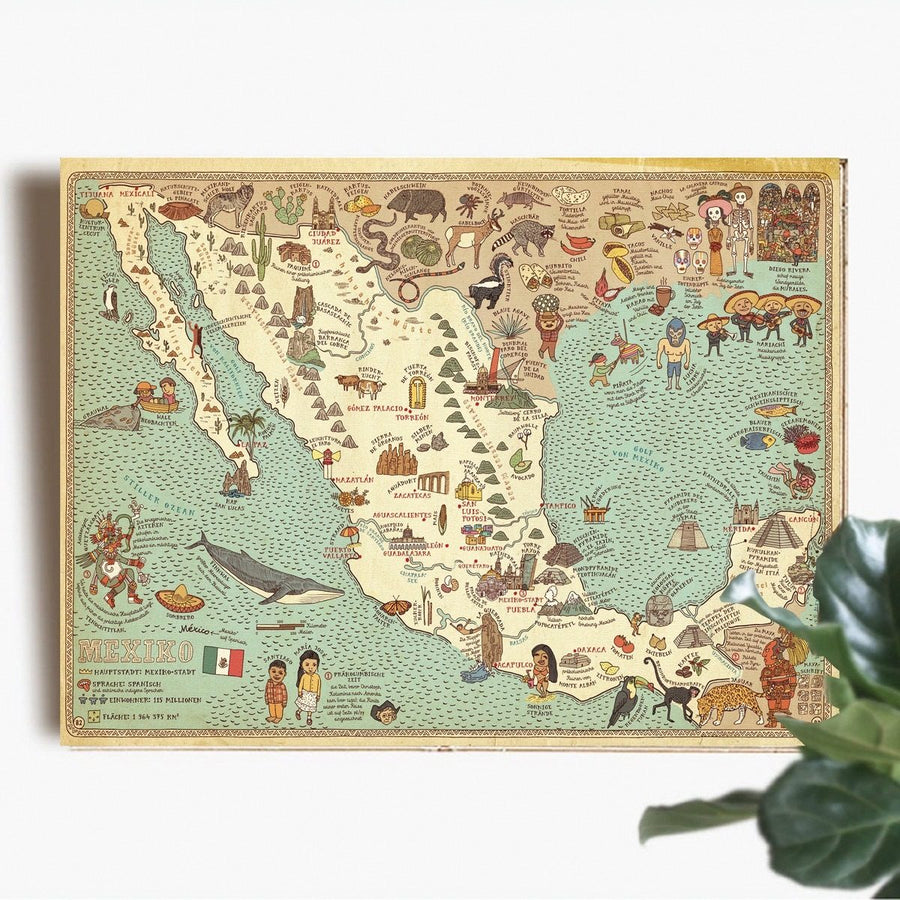 Mapa Vintage México