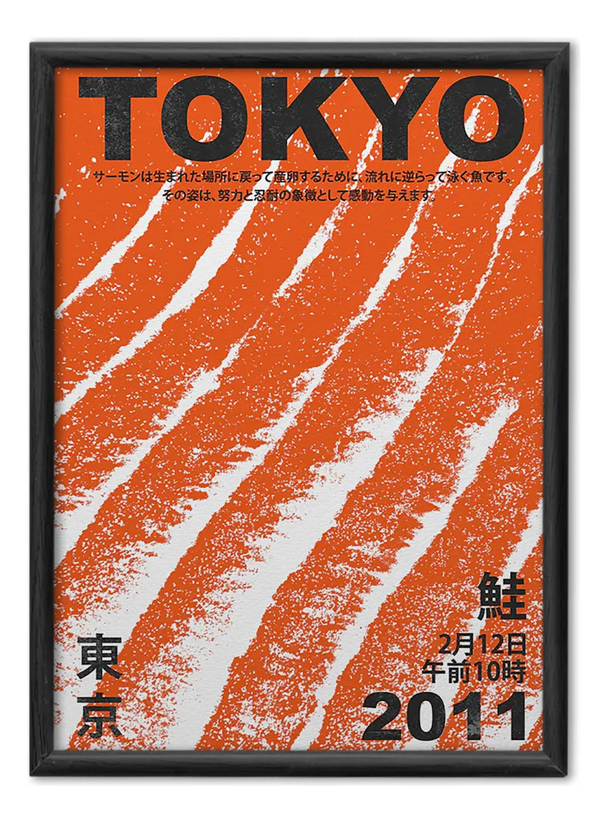 Tokyo Salmon Vintage Poster