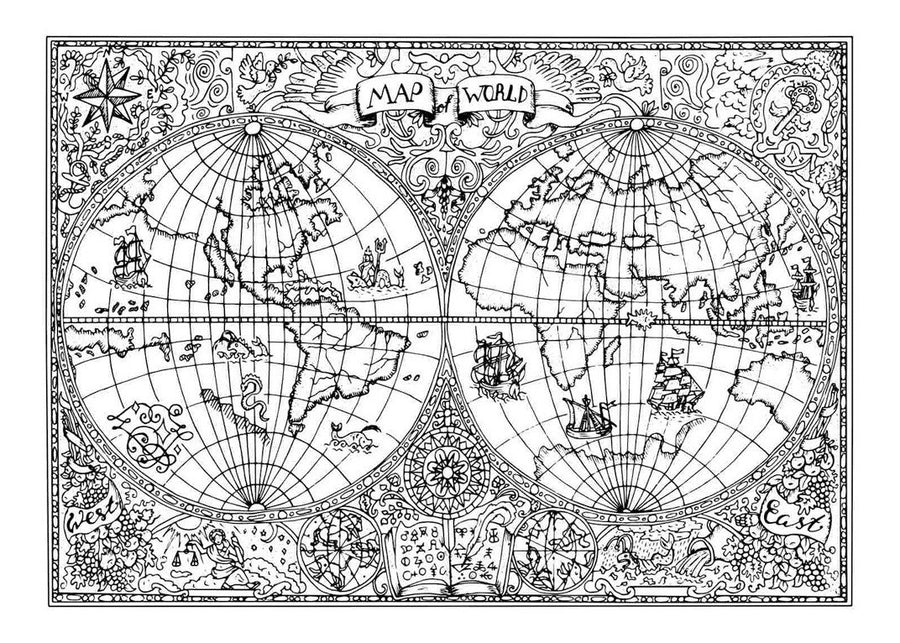 Map of the World Draw