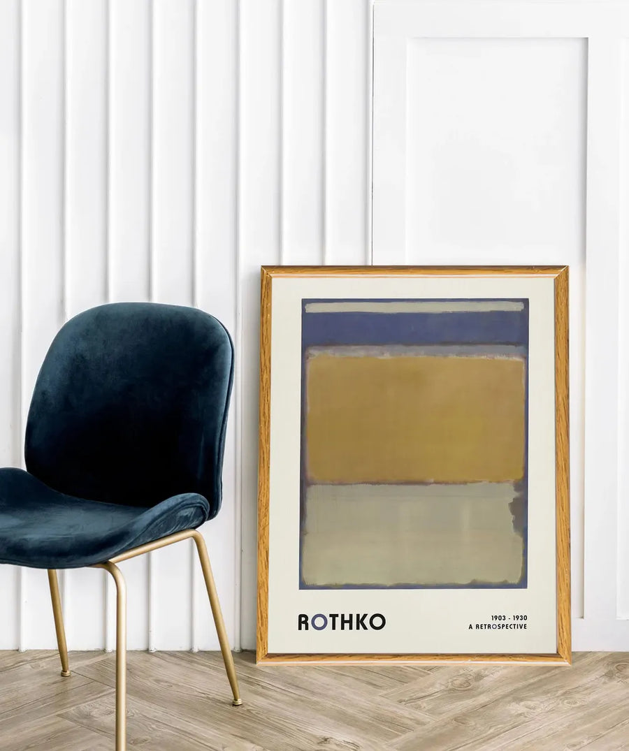 Mark Rothko Retrospective (1903 - 1930)  - Amarillo, azul