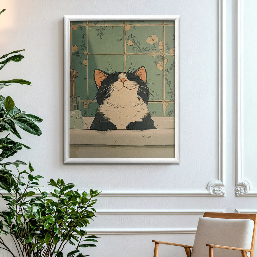 Gatito Bañándose