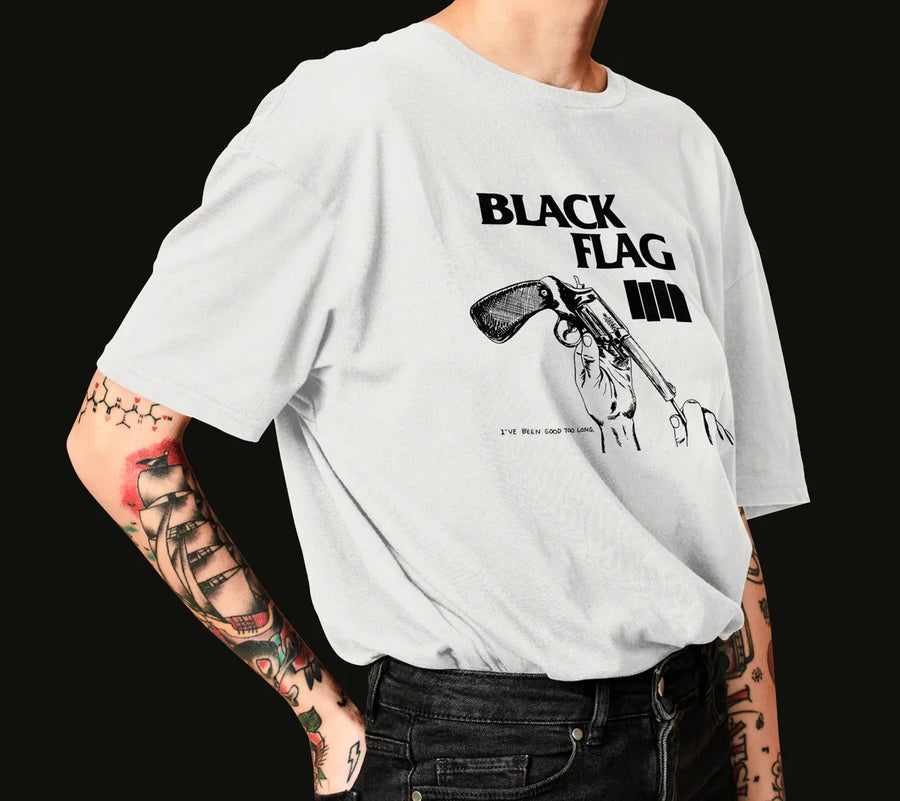 Black Flag - Playera de manga corta