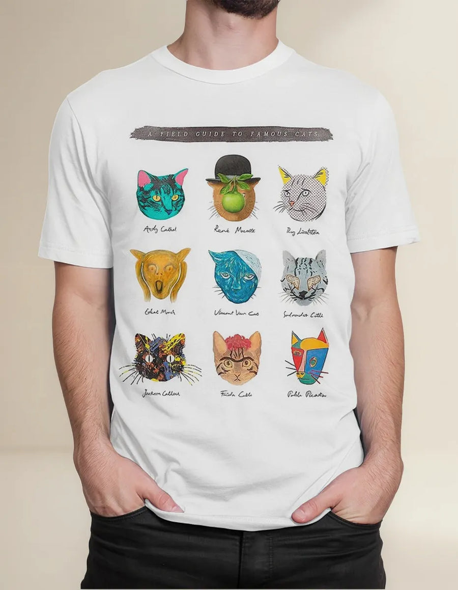 Famous Artist Cats - Playera de manga corta