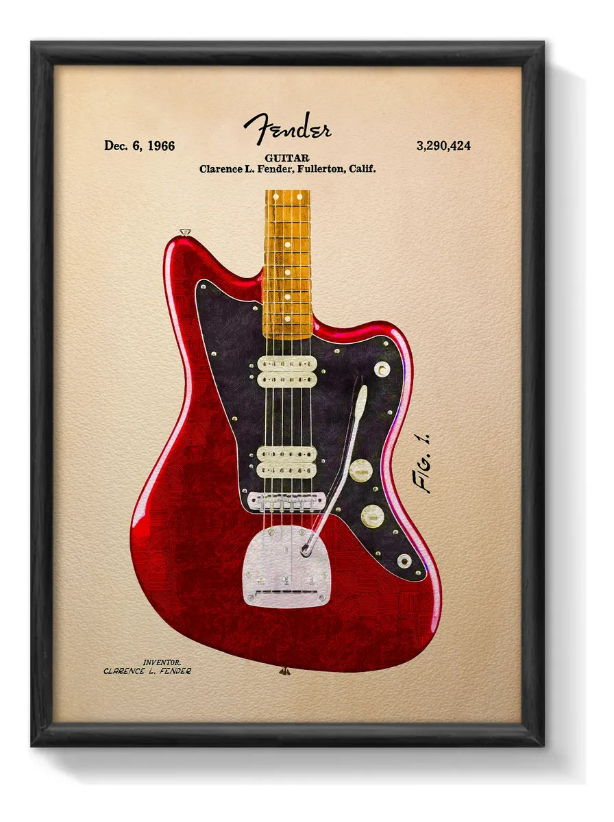 Fender Jazzmaster Red Patente