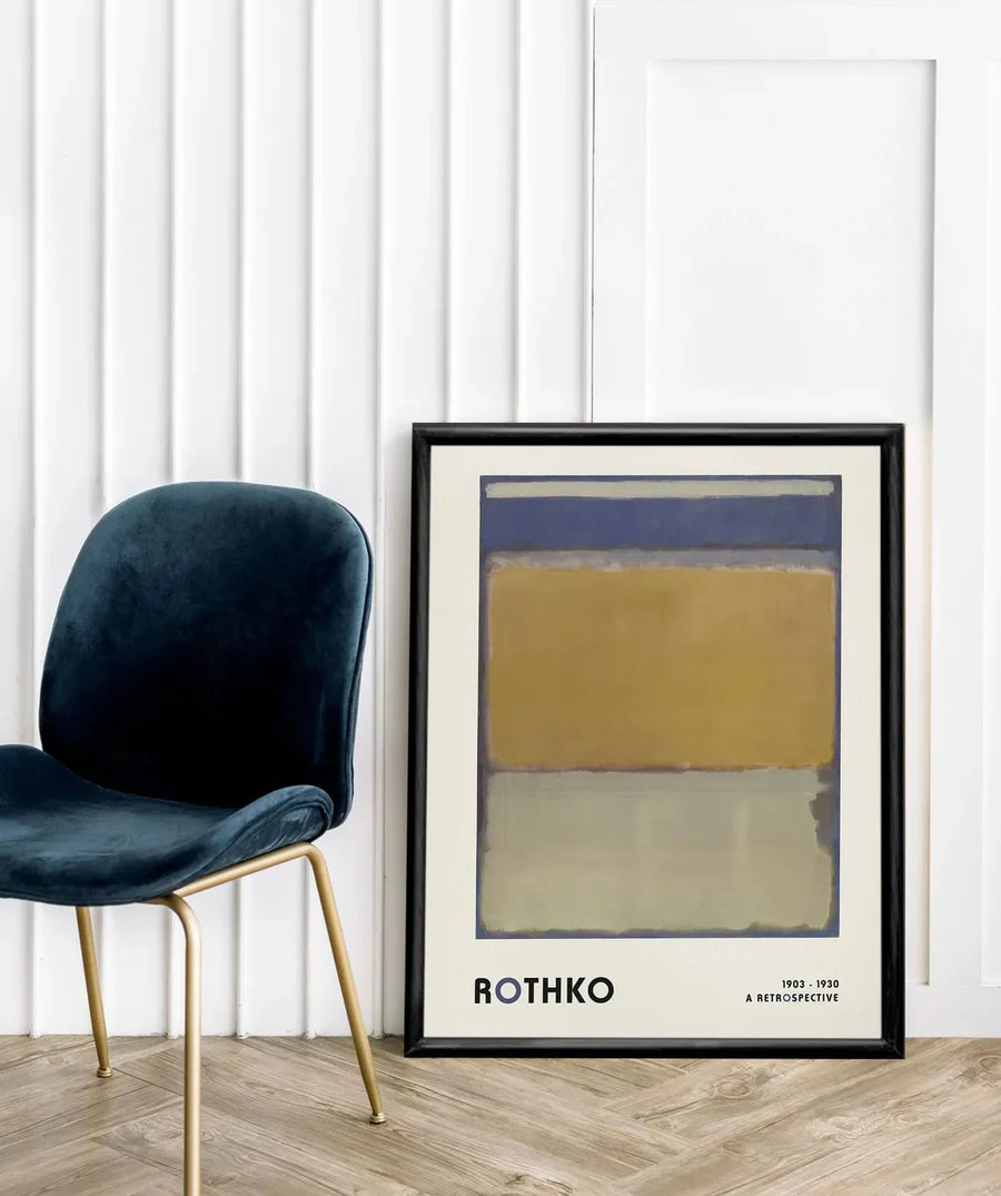 Mark Rothko Retrospective (1903 - 1930)  - Amarillo, azul