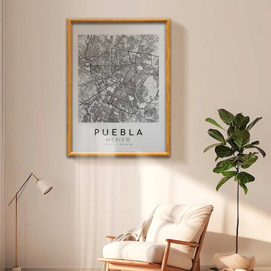 Mapa de Puebla México