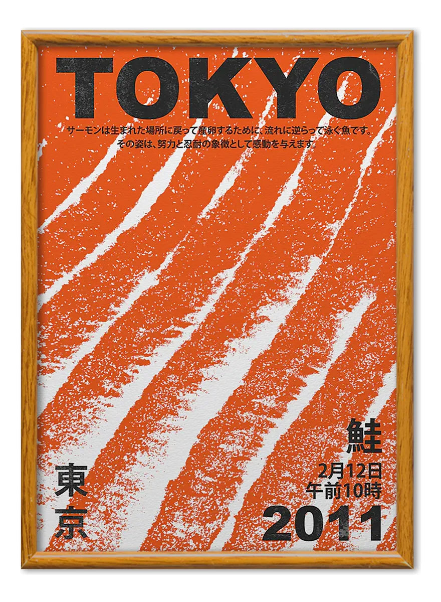 Tokyo Salmon Vintage Poster