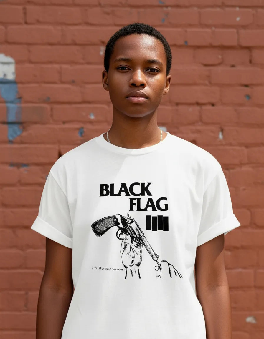Black Flag - Playera de manga corta