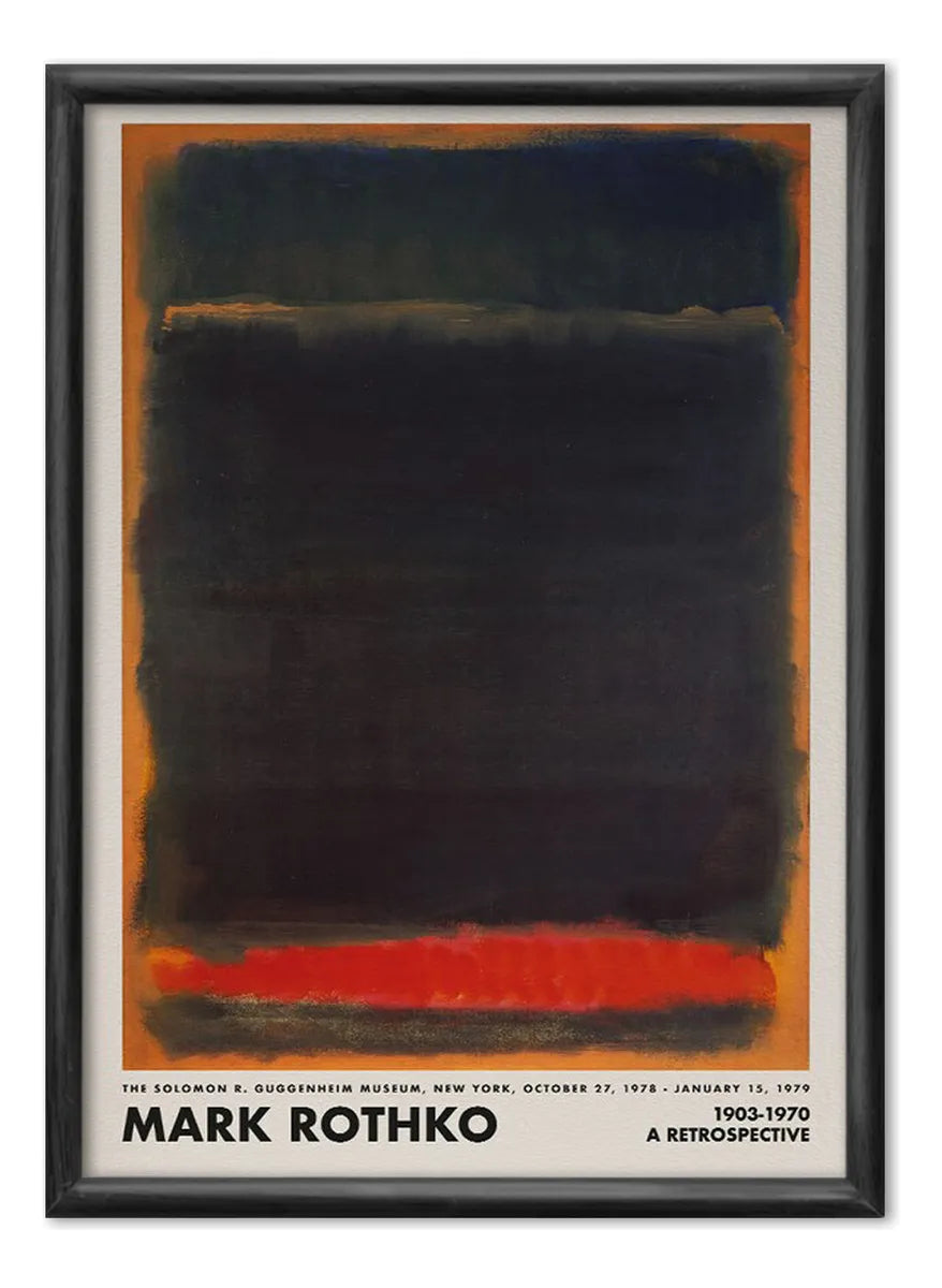 Mark Rothko Retrospective (Black - Orange)