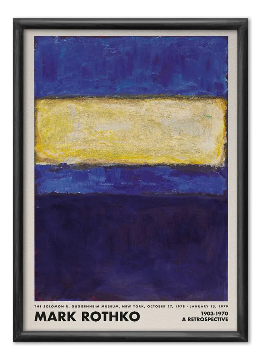 Mark Rothko Retrospective (Blue - Yellow)