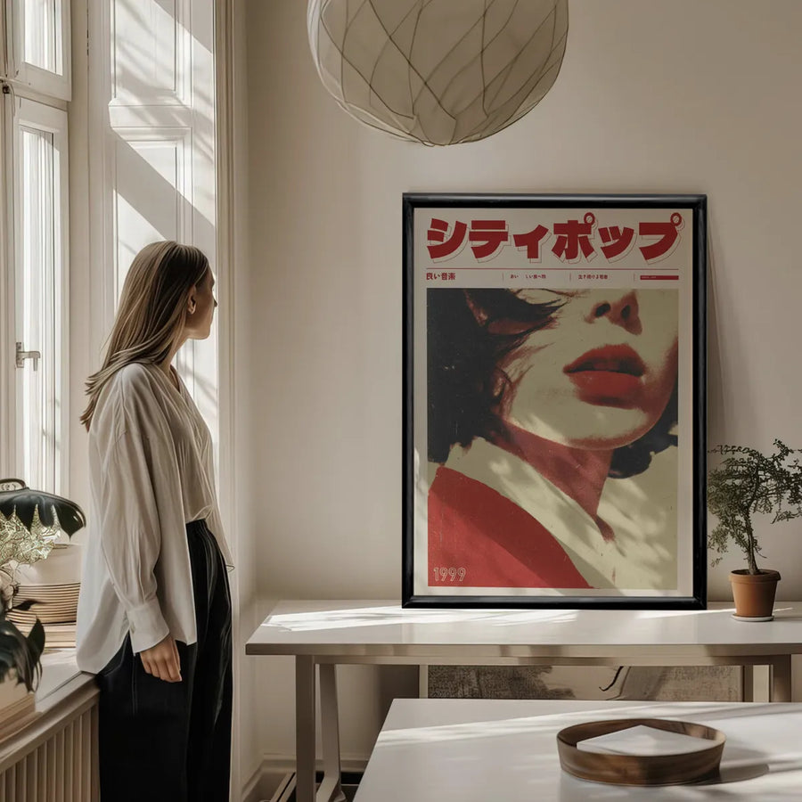 Retro Girl Japan 90's  Vaporwave