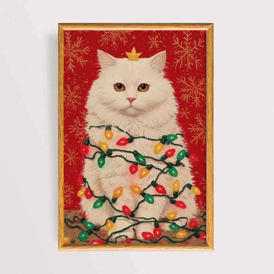 Christmas Withe Cat