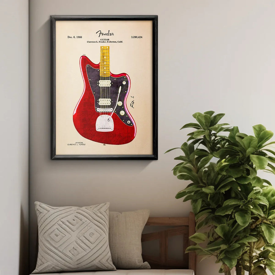 Fender Jazzmaster Red Patente