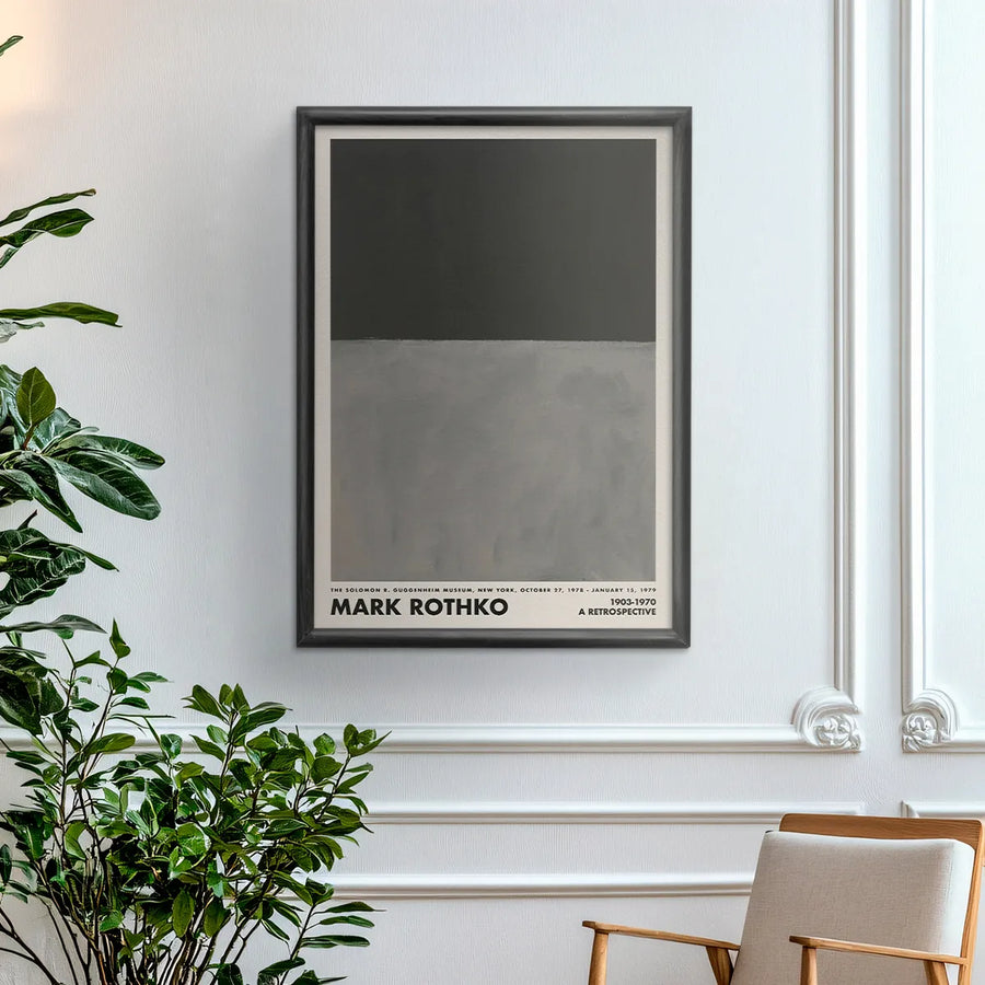 Mark Rothko Retrospective (Black - Gray)