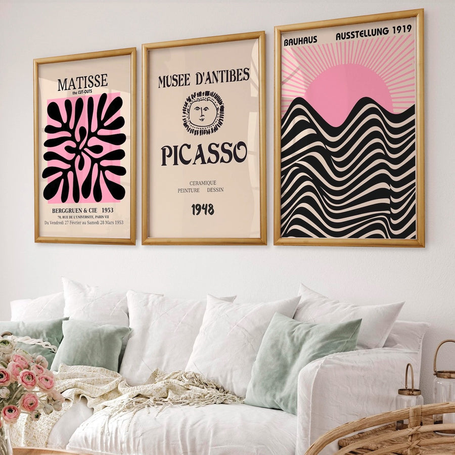 Bauhaus Black Pink Set