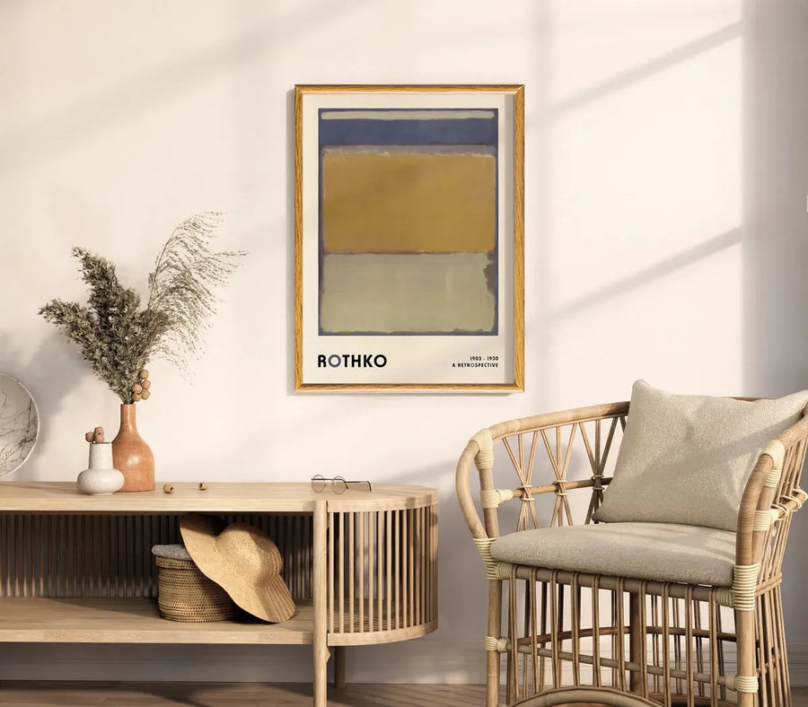 Mark Rothko Retrospective (1903 - 1930)  - Amarillo, azul