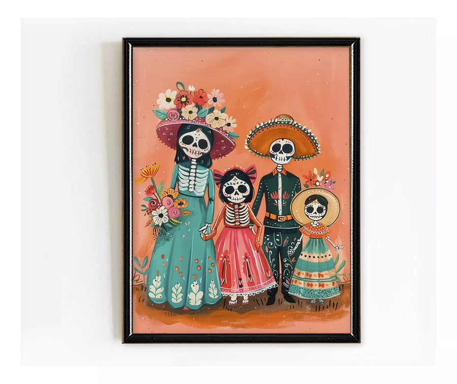 Familia Día de Muertos