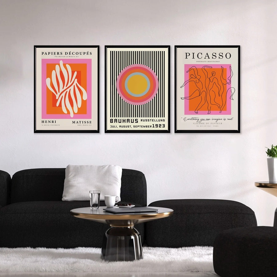 Bauhaus Orange Pink Set