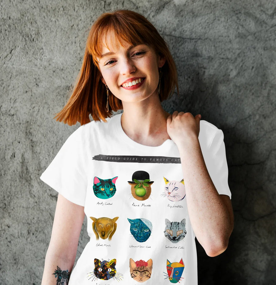 Famous Artist Cats - Playera de manga corta