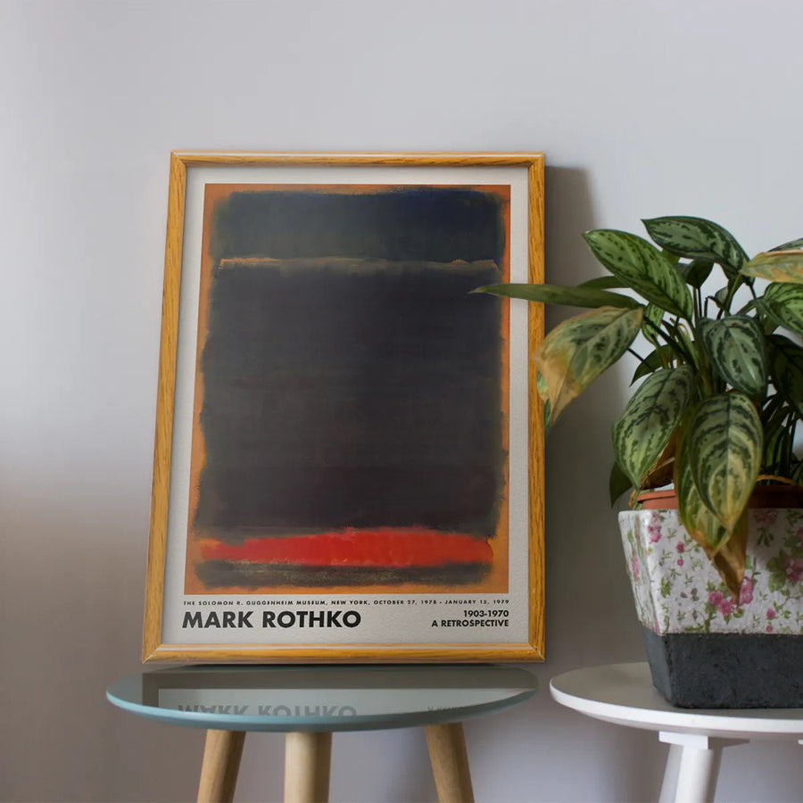 Mark Rothko Retrospective (Black - Orange)