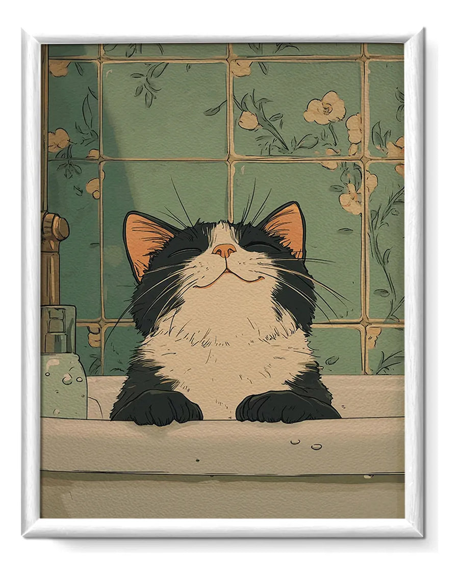 Gatito Bañándose