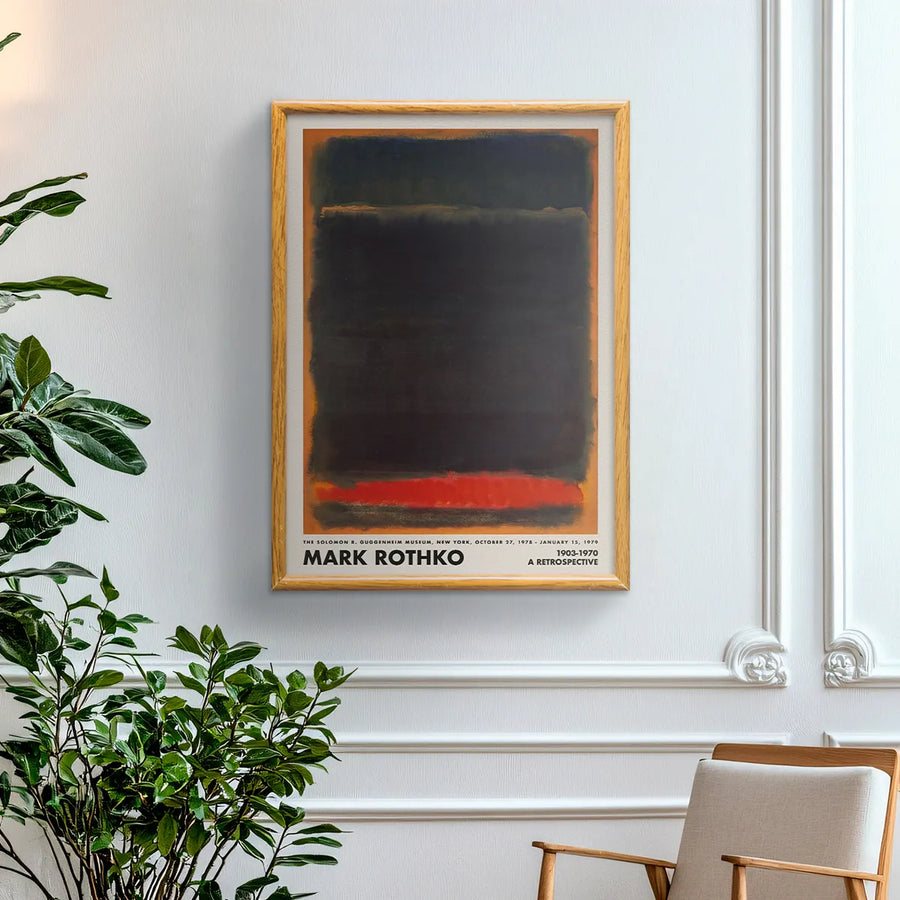 Mark Rothko Retrospective (Black - Orange)