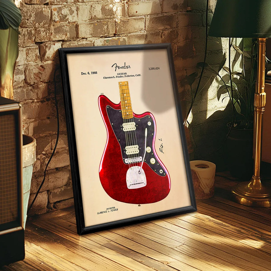 Fender Jazzmaster Red Patente