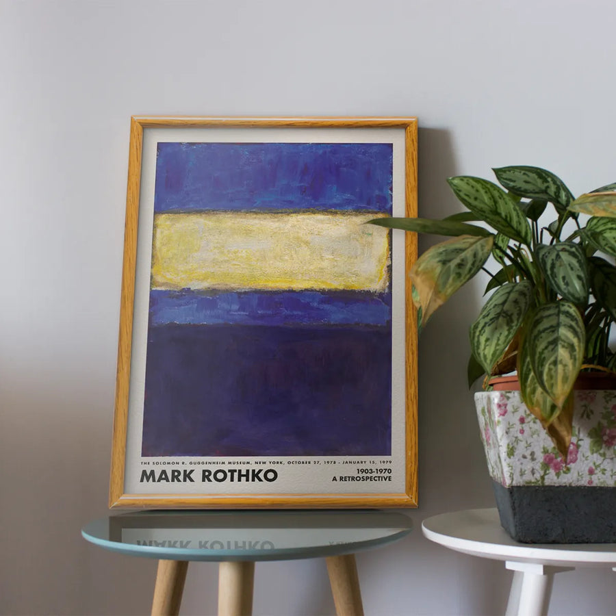 Mark Rothko Retrospective (Blue - Yellow)