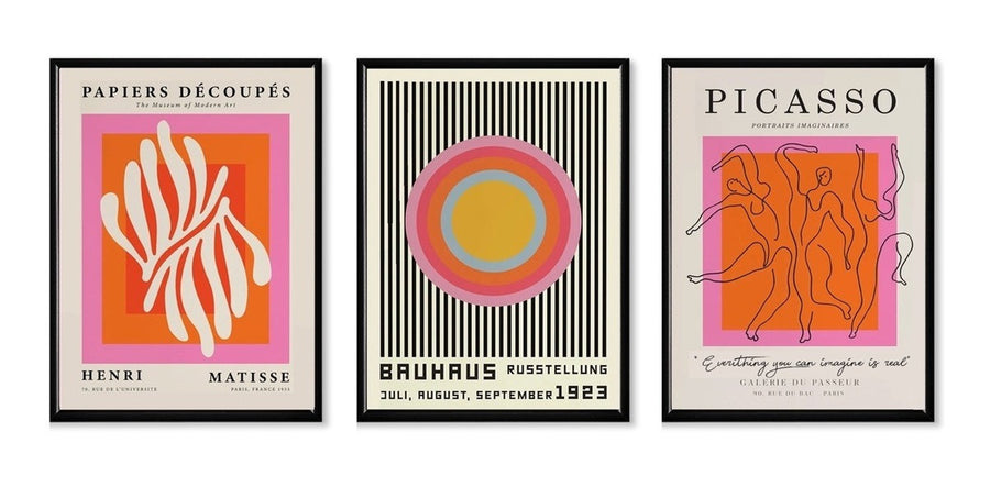 Bauhaus Orange Pink Set