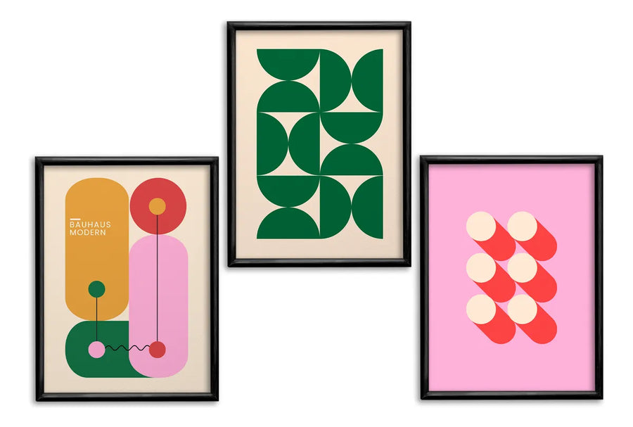 Bauhaus Modern Set (Pink)