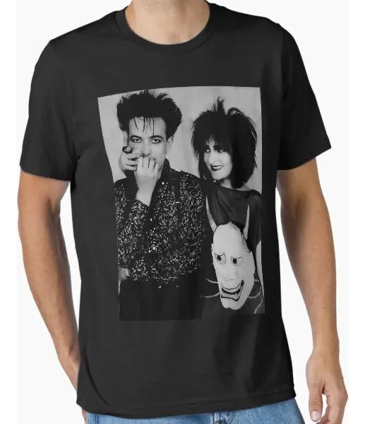 Robert Smith and Siouxsie Sioux 1983 - Playera de manga corta