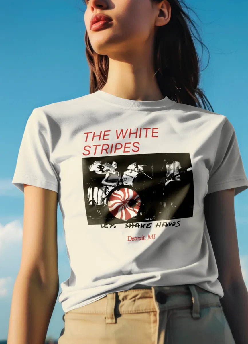 The White Stripes - Playera de manga corta