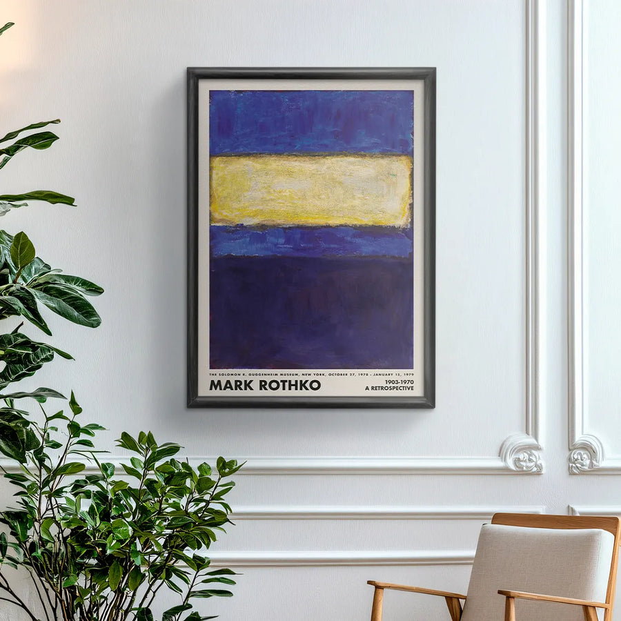Mark Rothko Retrospective (Blue - Yellow)