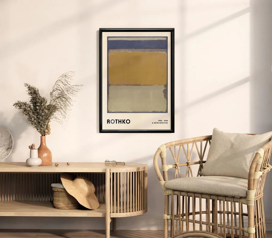 Mark Rothko Retrospective (1903 - 1930)  - Amarillo, azul