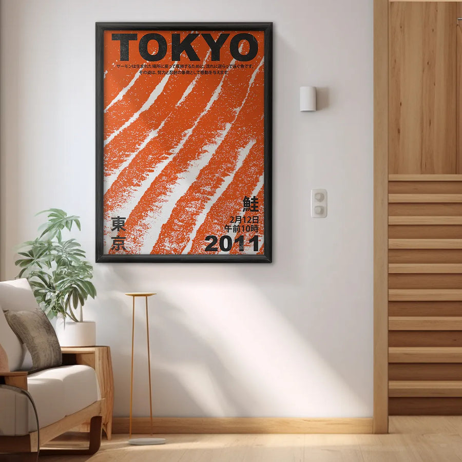 Tokyo Salmon Vintage Poster