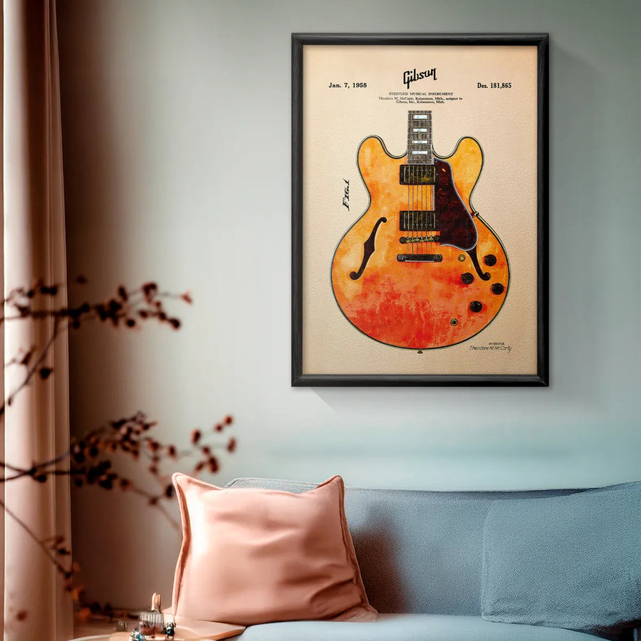 Gibson ES335 Guitar Patente