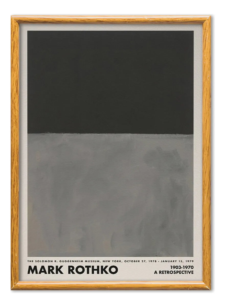Mark Rothko Retrospective (Black - Gray)