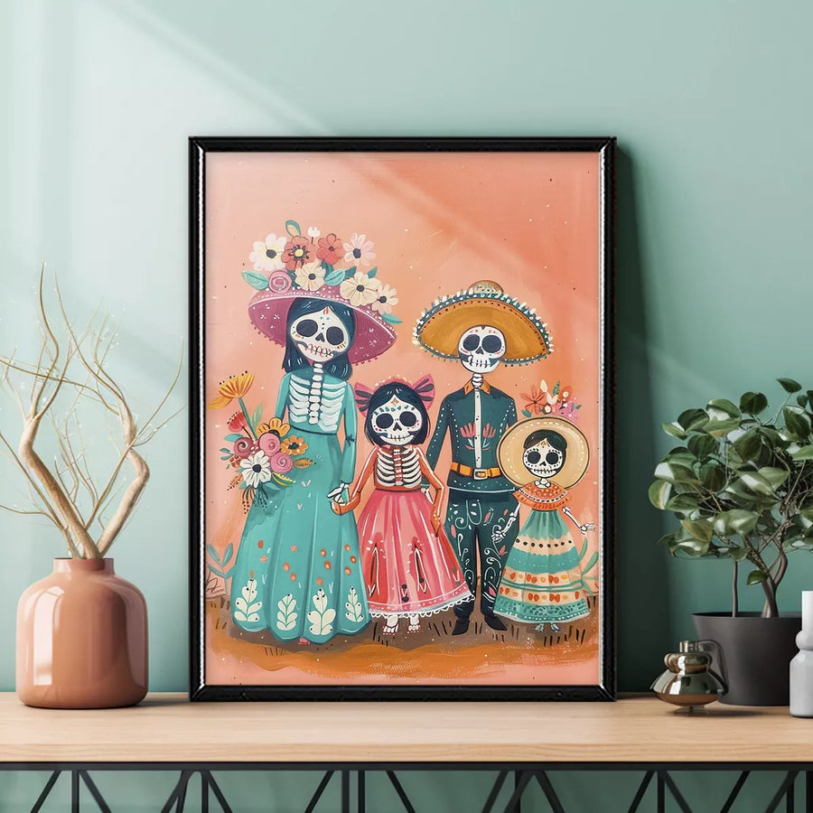 Familia Día de Muertos